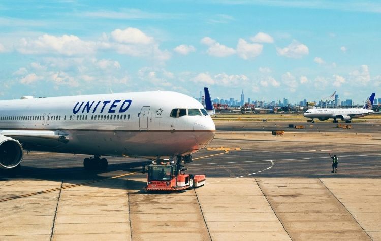 Airplane at Newark Airport