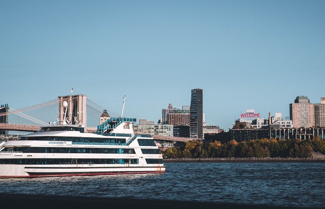 Brooklyn Cruise Terminal Car Service Ship on River