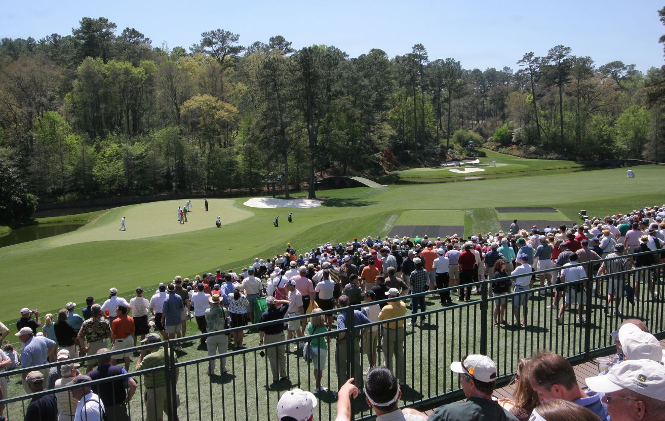 Hole 11 and 12 at Augusta Masters