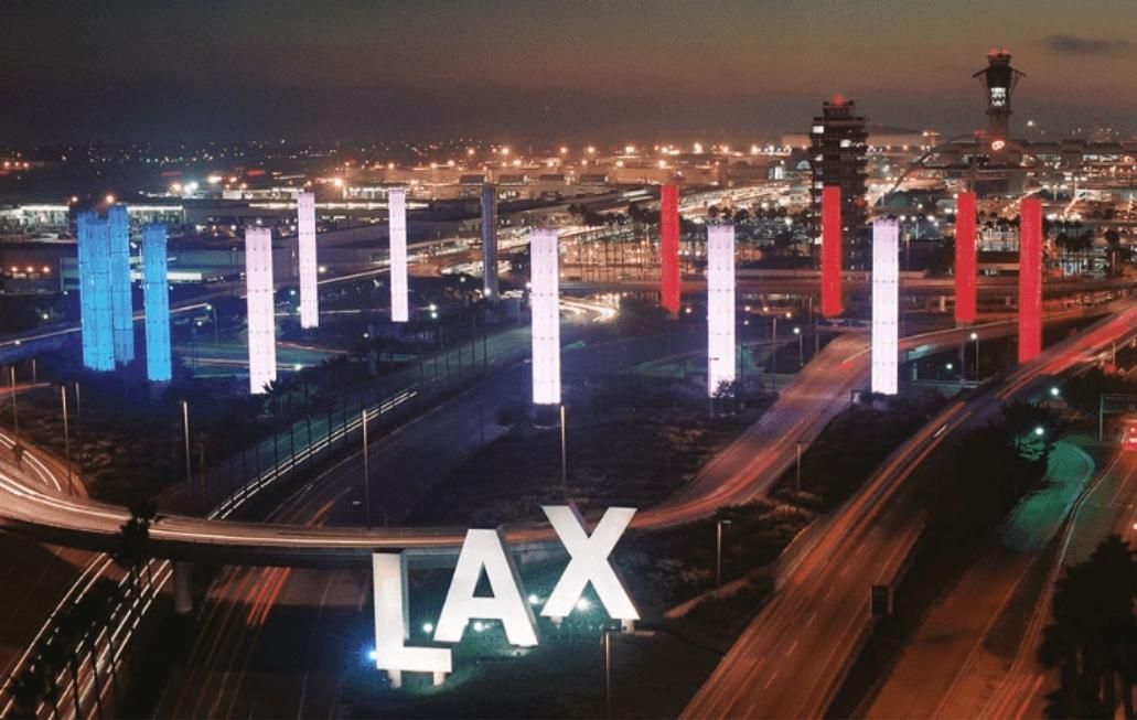 LAX Airport at night