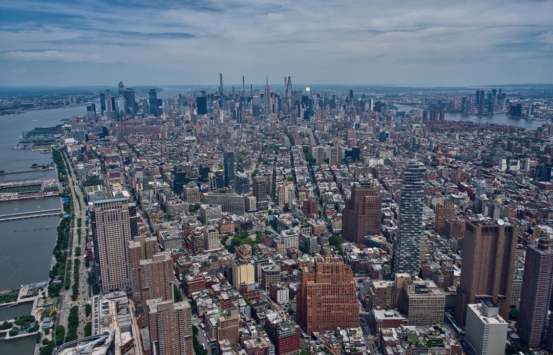 Top Rated Black Car Service in New York City Aerial View of Skyline