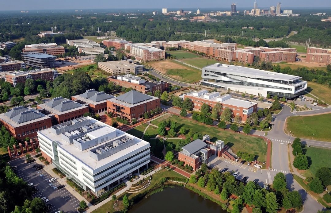 Top Rated Raleigh & Research Triangle Car Service RTP Aerial View